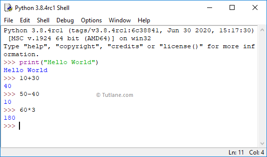 Python Shell GUI screenshot