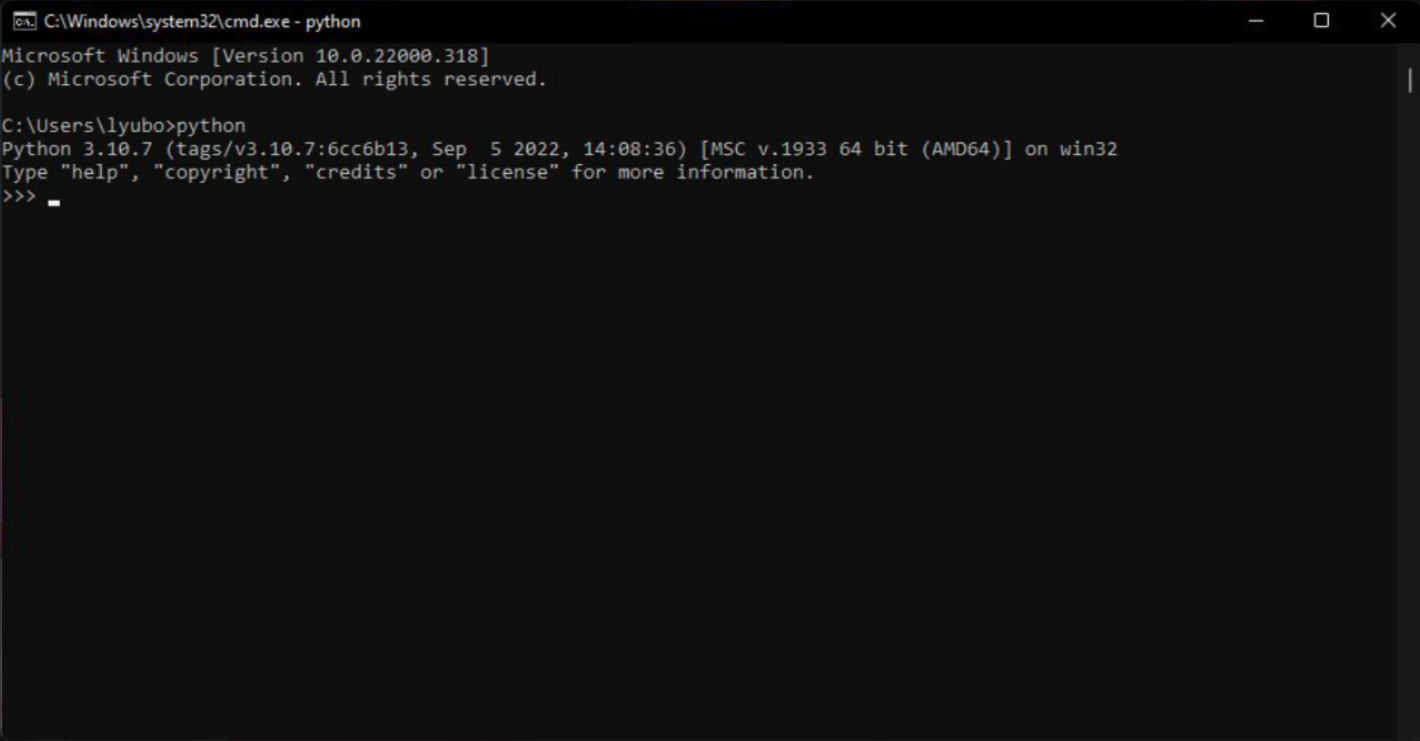 Python Shell CLI screenshot